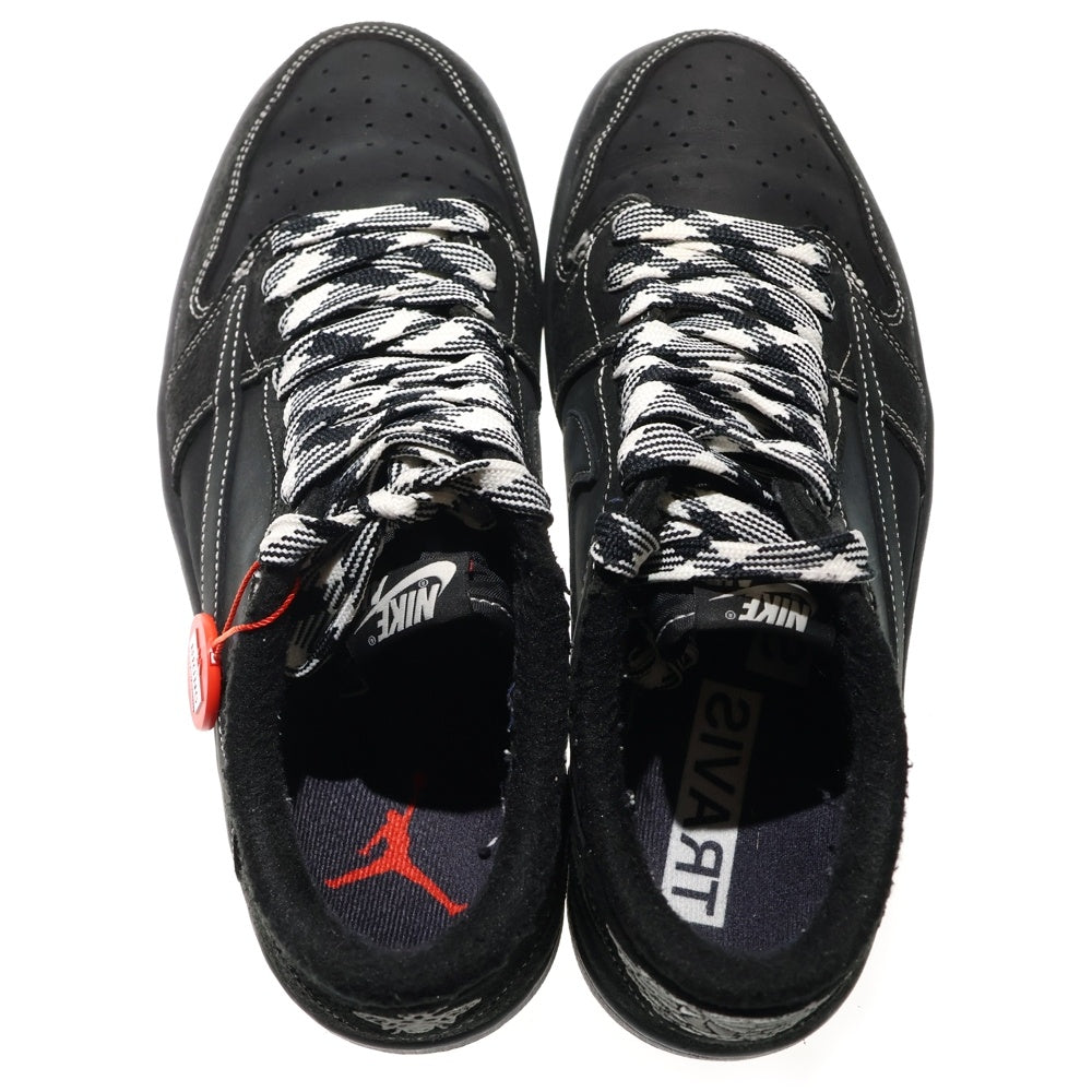 NIKE(ナイキ) ×TRAVIS SCOTT AIR JORDAN1 LOW OG SP トラヴィススコット エアジョーダン1 ブラックファントム ローカットスニーカー ブラック US9/27.0cm DM7866-001