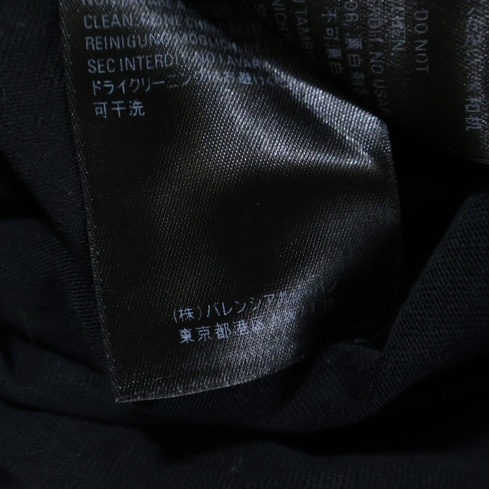 BALENCIAGA(バレンシアガ) フロント ロゴプリント 半袖Tシャツ カットソー 613968-TYK28 ブラック