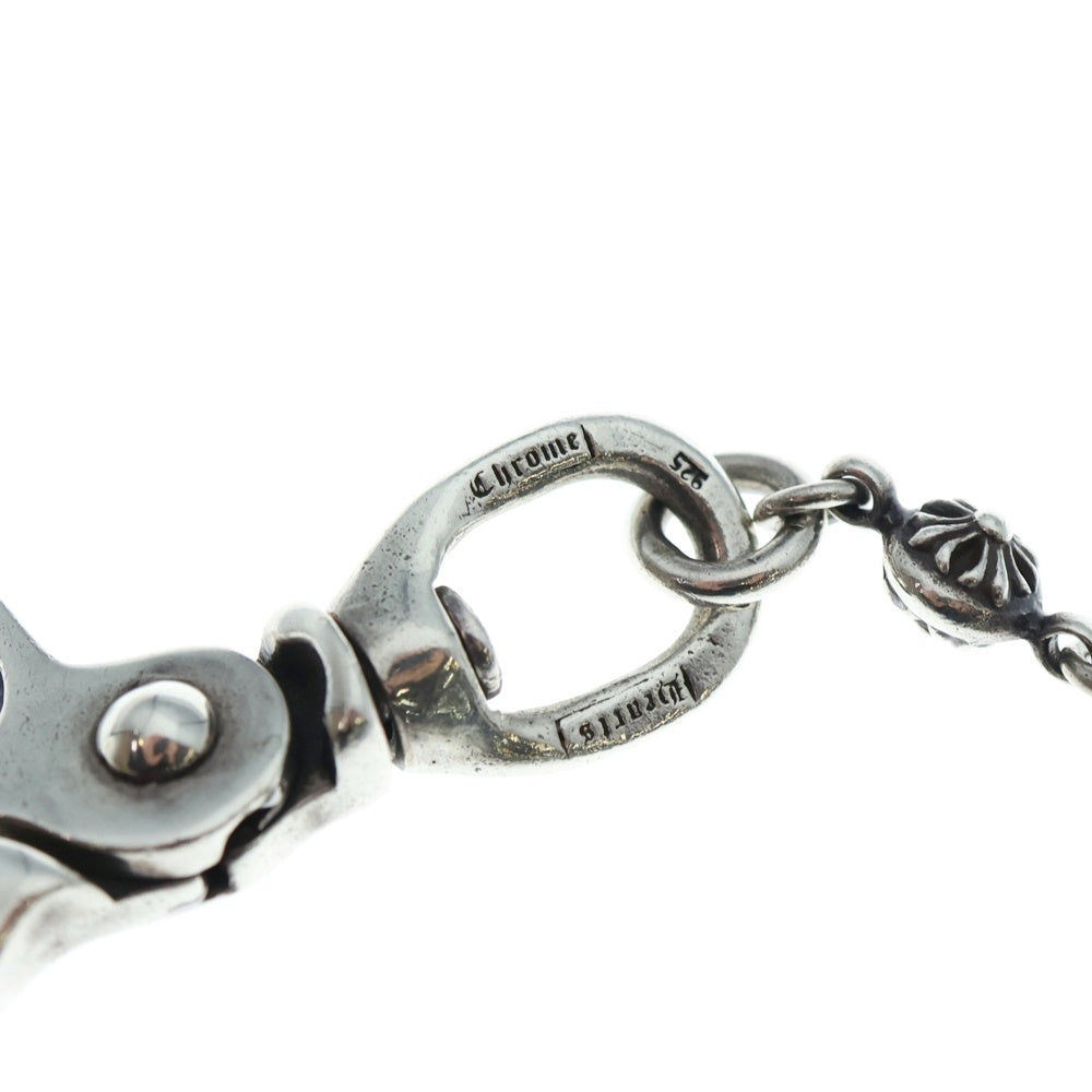 CHROME HEARTS(クロムハーツ) 1BALL SHORT-S/1クリップショート#1クロスボール ウォレットチェーン シルバー BCA061