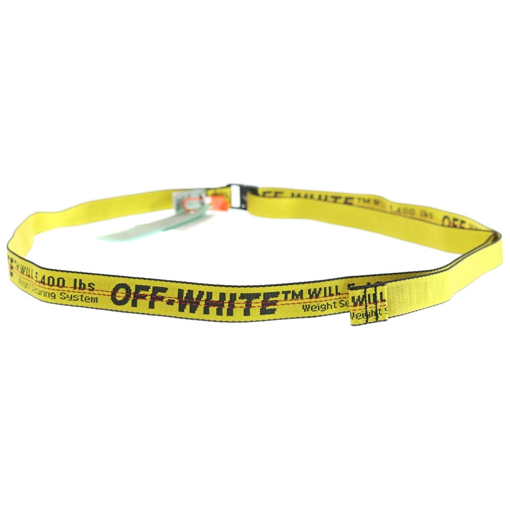OFF-WHITE(オフホワイト) 20AW CLASSIC MINI INDUSTRIAL BELT クラシックミニ インダストリアルベルト イエロー/ブラック OMRB021F20FAB0021810