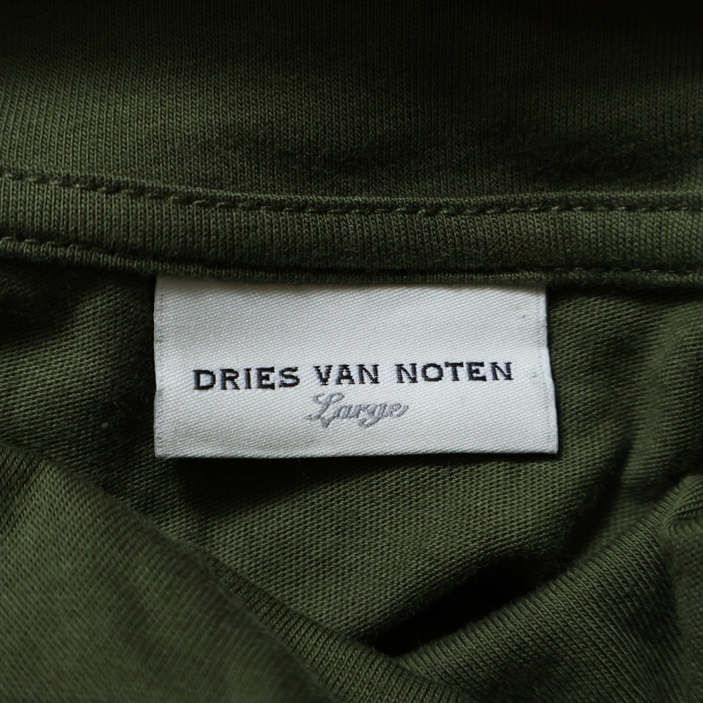 DRIES VAN NOTEN(ドリスヴァンノッテン) タートルネック コットン 長袖Tシャツ ロングスリーブ カーキ 2177710