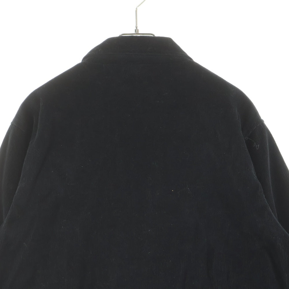 CHAMPION(チャンピオン) フロントボタン コーデュロイ コーチジャケット ブラック C8-J604