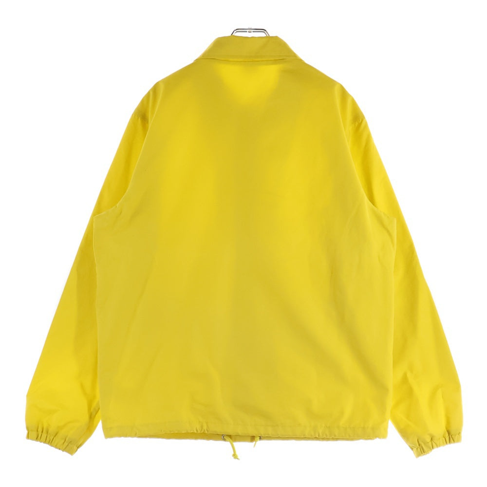 CHAMPION(チャンピオン) フロントボタン ロゴ刺繍 コーチジャケット イエロー C8-S628