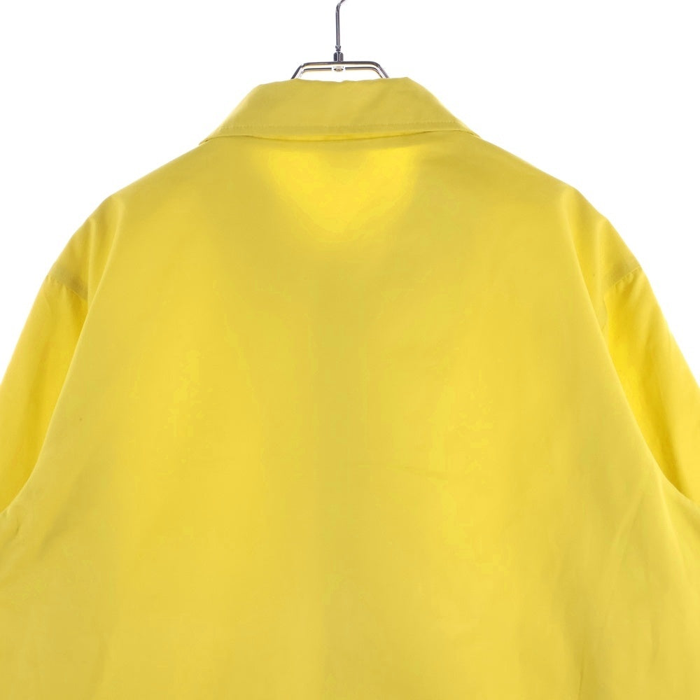 CHAMPION(チャンピオン) フロントボタン ロゴ刺繍 コーチジャケット イエロー C8-S628