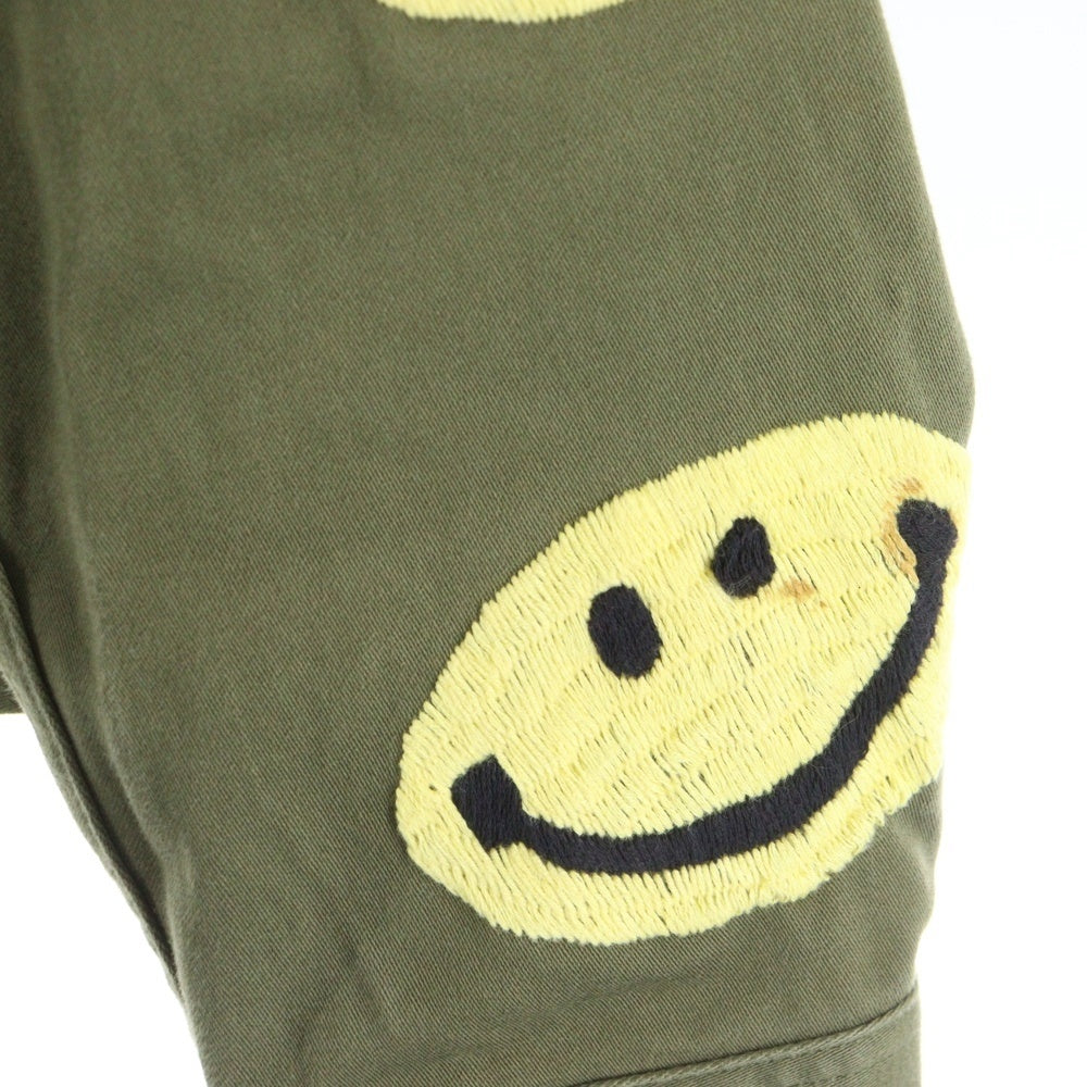 KAPITAL(キャピタル) WESTERNER HAPPYS EMBROIDERY JACKET アームスマイル刺繍 エンブロイダリー ジャケット カーキ K1910LJ803