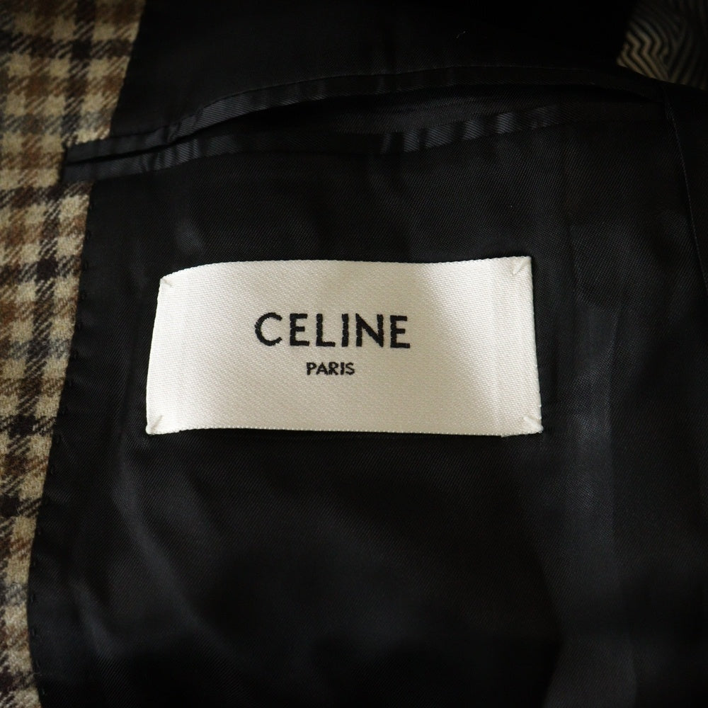CELINE(セリーヌ) ダブルフェイス キャンベル チェック柄 ウール