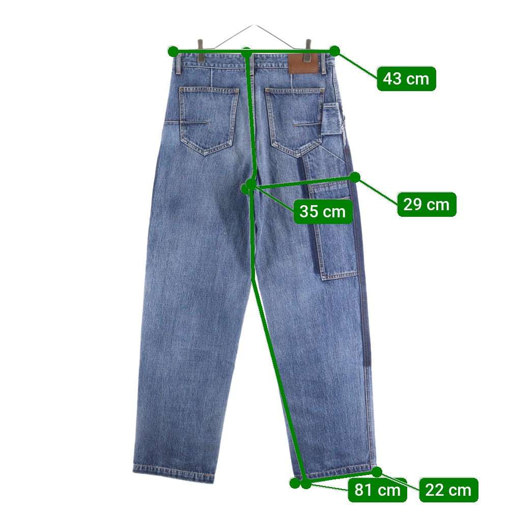 Christian Dior(クリスチャンディオール) HANDWRITTEN ボタンフライ カーペンターデニムパンツ 493D183AY552 インディゴ