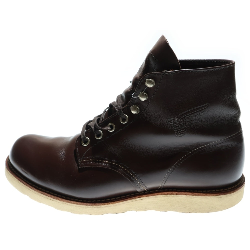 RED WING(レッド ウイング) PLAIN TOE プレーントウ レースアップ ハイカットブーツ 8134-8409889 シューズ ブラウン US8.5D/26.5cm