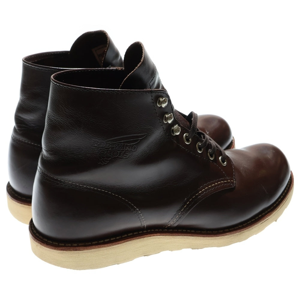 RED WING(レッド ウイング) PLAIN TOE プレーントウ レースアップ ハイカットブーツ 8134-8409889 シューズ ブラウン US8.5D/26.5cm