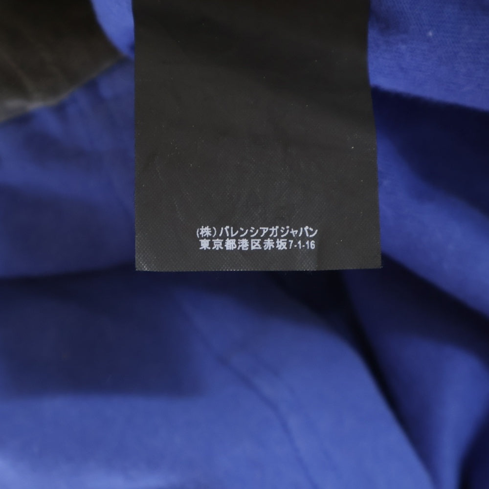 BALENCIAGA(バレンシアガ) 18SS Tシャツドッキング クルーネック 長袖Tシャツ カットソー ネイビー/グレー 518237 TAV04