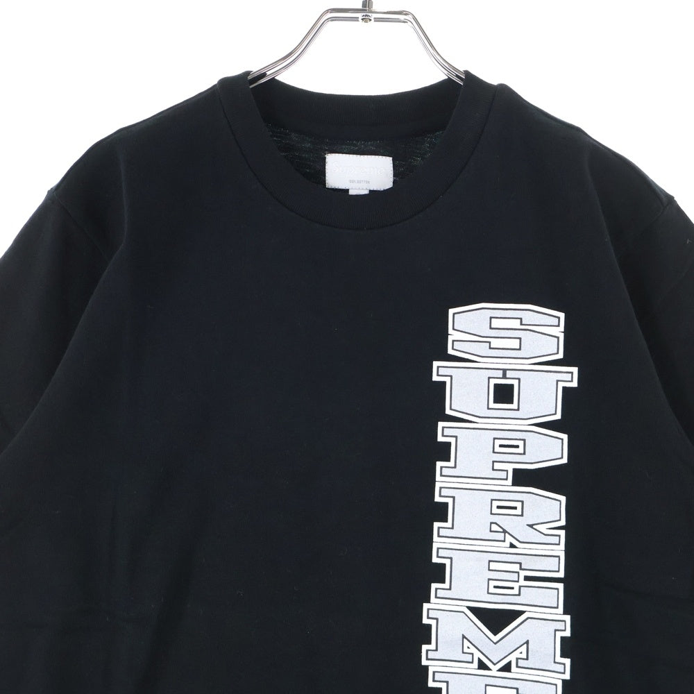 SUPREME(シュプリーム) 16AW Vertical Logo Tee ロゴプリント クルーネック 半袖Tシャツ カットソー ブラック