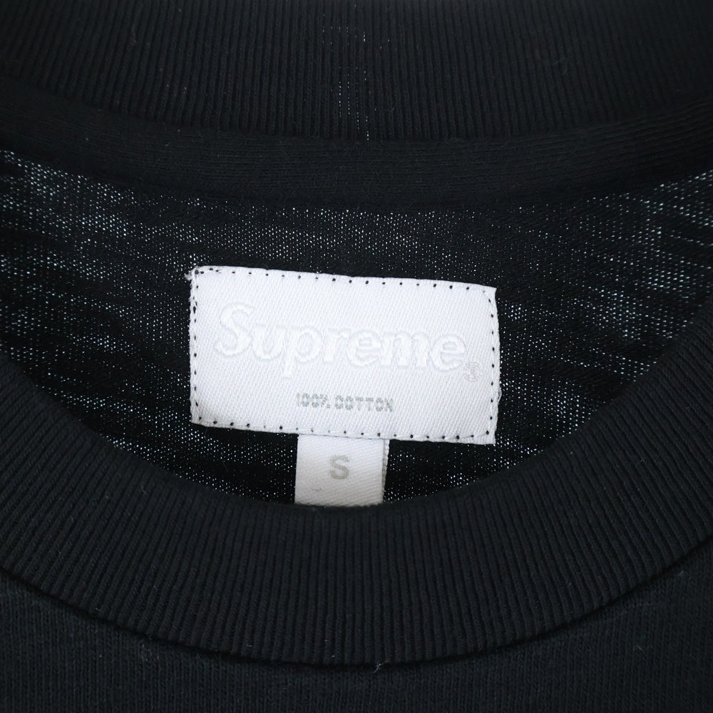 SUPREME(シュプリーム) 16AW Vertical Logo Tee ロゴプリント クルーネック 半袖Tシャツ カットソー ブラック