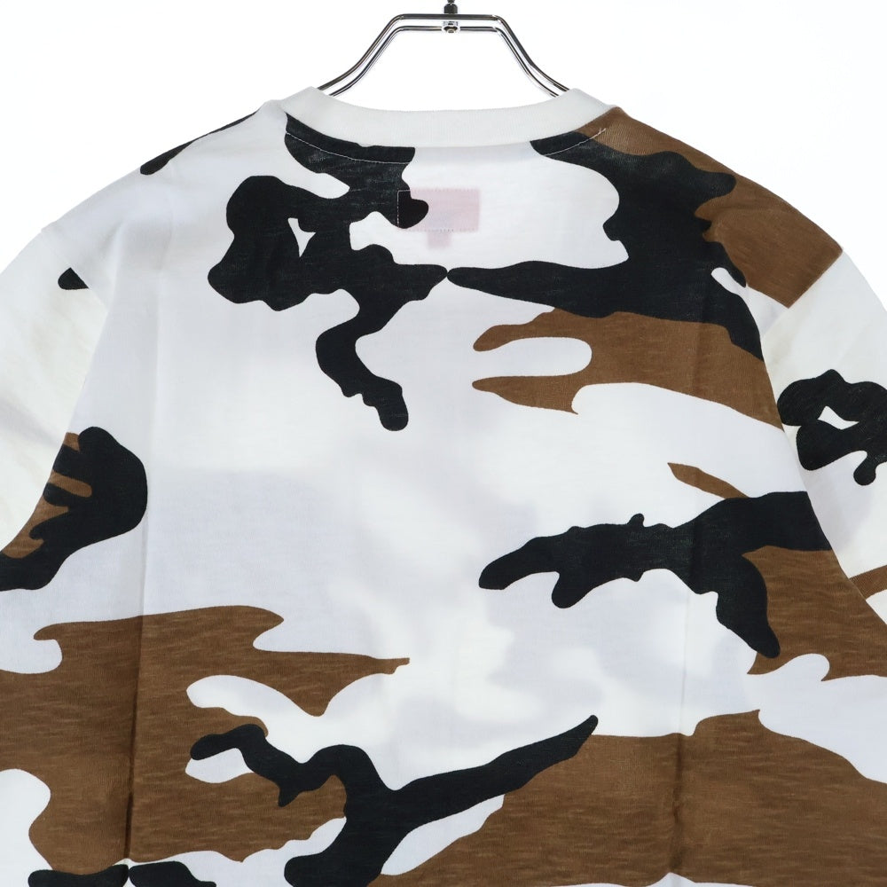 SUPREME(シュプリーム) 16AW Pocket Tee Camo カモフラ柄 1ポケット クルーネック 半袖Tシャツ カットソー ホワイト/ブラウン