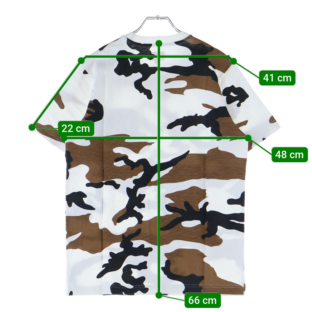 SUPREME(シュプリーム) 16AW Pocket Tee Camo カモフラ柄 1ポケット クルーネック 半袖Tシャツ カットソー ホワイト/ブラウン
