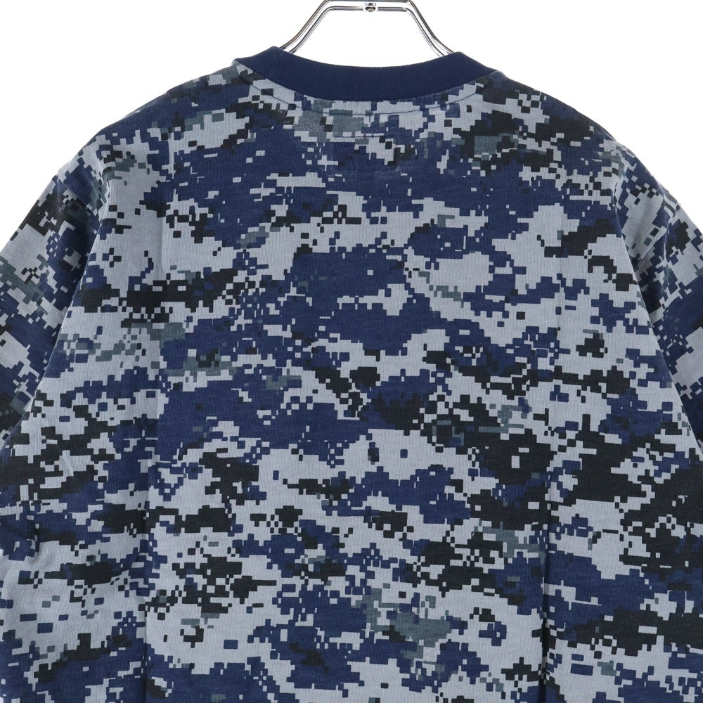 SUPREME(シュプリーム) 17AW Pocket Tee S/S デジタルカモ 1ポケット クルーネック 半袖Tシャツ カットソー ネイビー