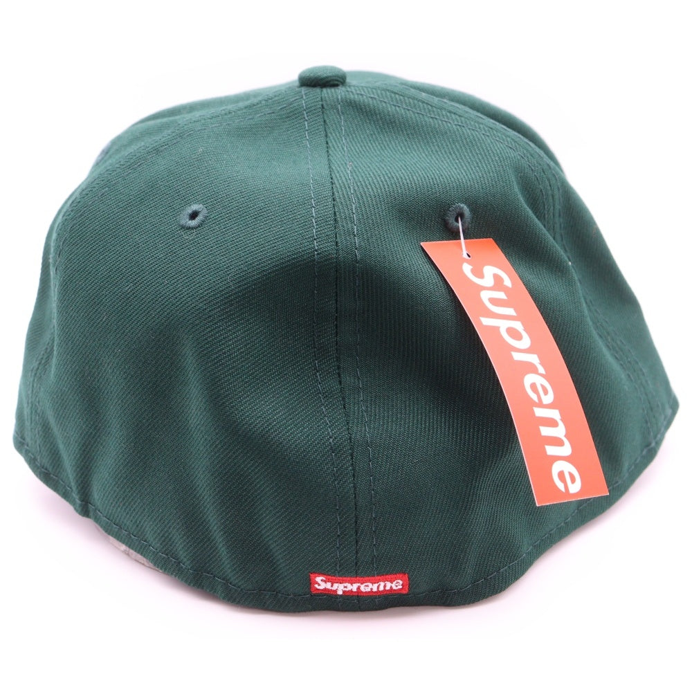 SUPREME(シュプリーム) 22AW ×New Era S Logo Cap ニューエラ ロゴ刺繍 ベースボールキャップ 帽子 グリーン