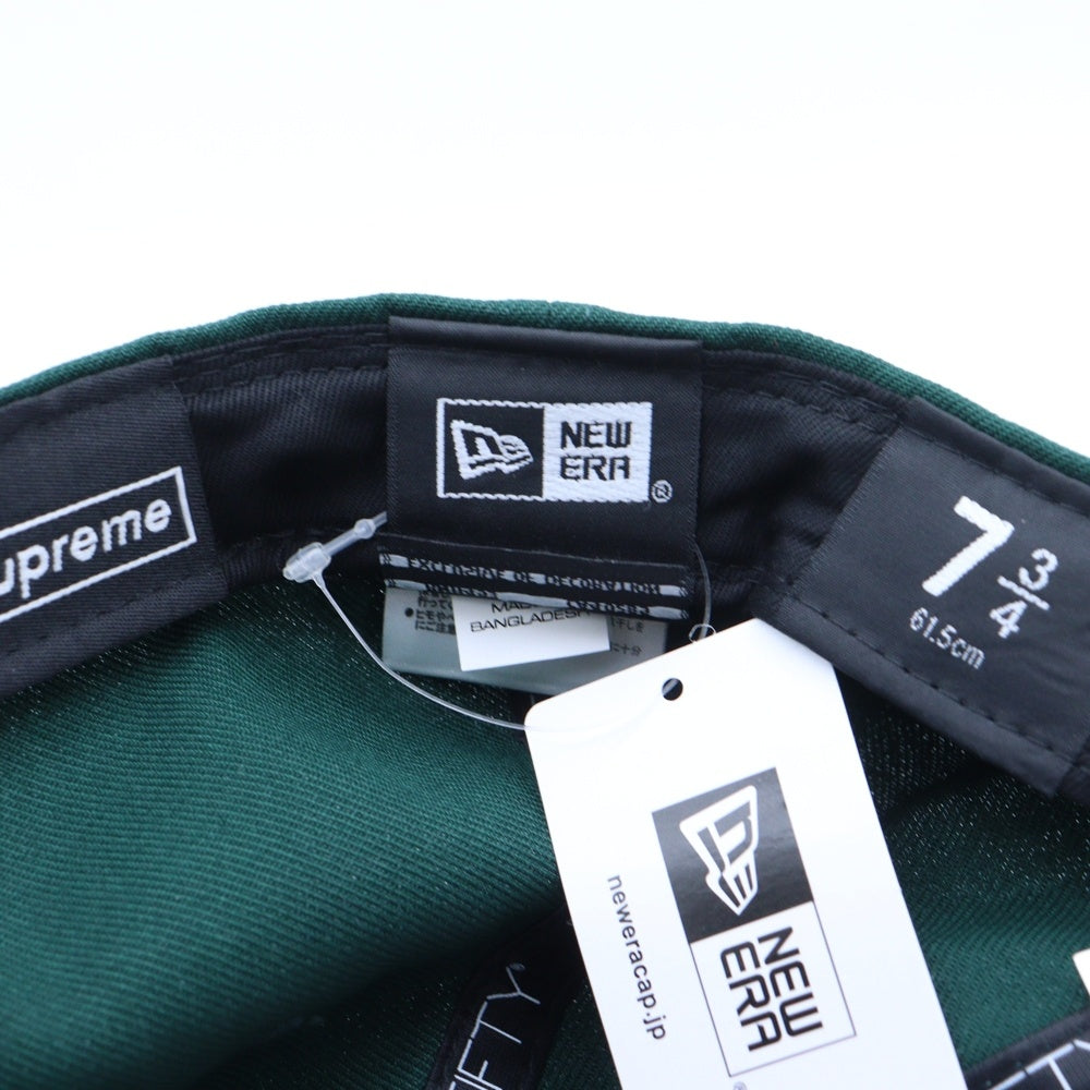 SUPREME(シュプリーム) 22AW ×New Era S Logo Cap ニューエラ ロゴ刺繍 ベースボールキャップ 帽子 グリーン