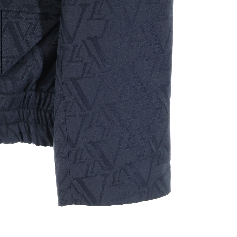 LOUIS VUITTON(ルイヴィトン) 24AW ロゴ総柄 ジップアップ テーラード ウール ブルゾン RM242MF-DLI-HRFB1E ブラック