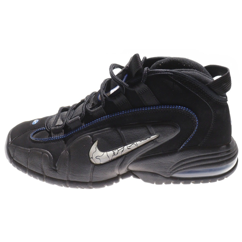 NIKE(ナイキ) AIR MAX PENNY 1 Black and Metallic Silver エアマックス ペニー ハイカットスニーカー ブラック US10.5/28.5cm DN2487-002