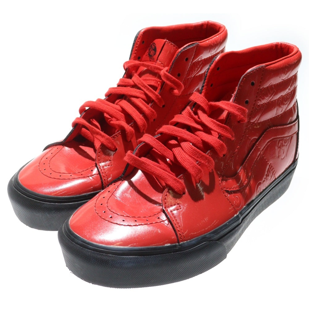 VANS(ヴァンズ) ×DAVID BOWIE Sk8-Hi PLATFORM 2 ZIGGY STARDUST デヴィッド ボウイ ハイカットスニーカー レッド/ブラック VN0A3TKNVSQ
