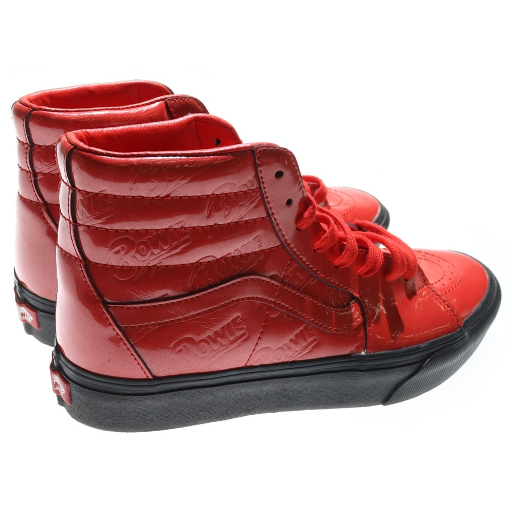 VANS(ヴァンズ) ×DAVID BOWIE Sk8-Hi PLATFORM 2 ZIGGY STARDUST デヴィッド ボウイ ハイカットスニーカー レッド/ブラック VN0A3TKNVSQ