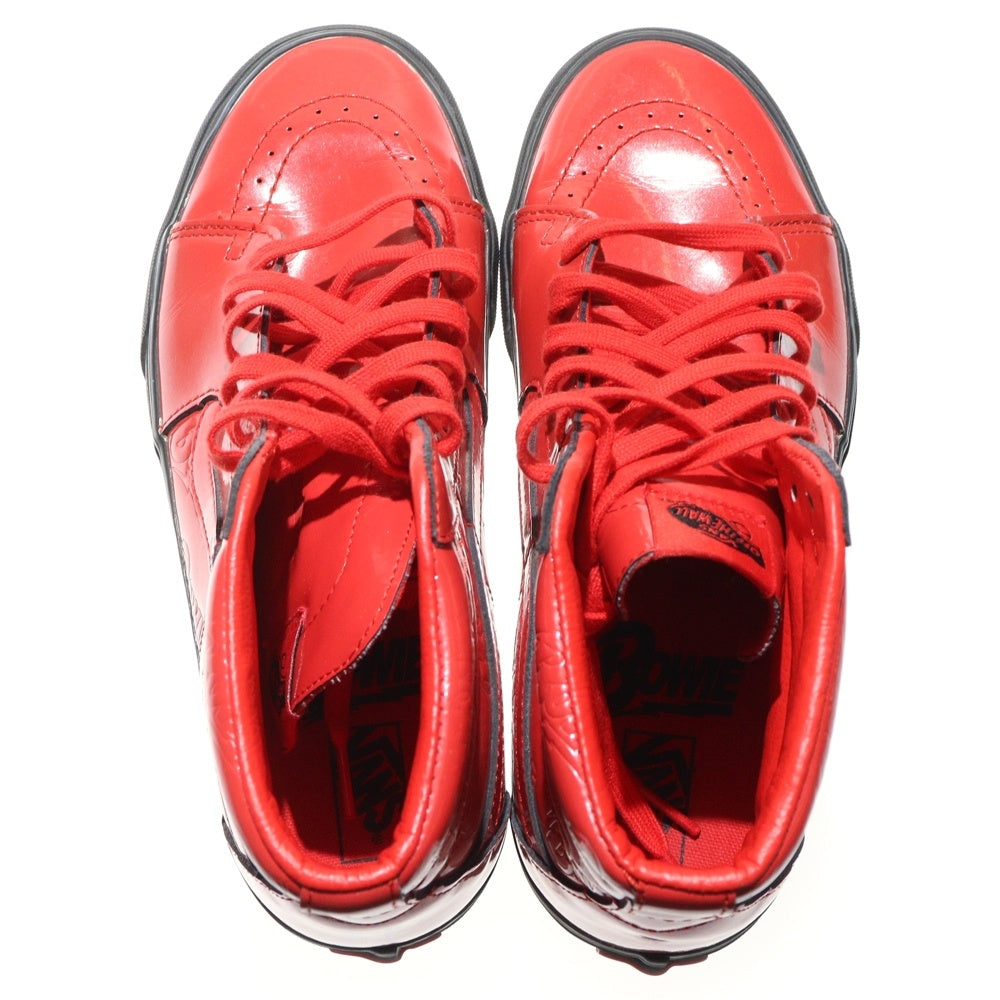VANS(ヴァンズ) ×DAVID BOWIE Sk8-Hi PLATFORM 2 ZIGGY STARDUST デヴィッド ボウイ ハイカットスニーカー レッド/ブラック VN0A3TKNVSQ