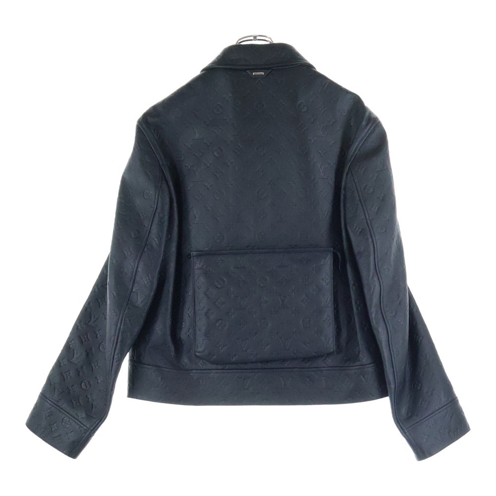 LOUIS VUITTON(ルイヴィトン) 23SS モノグラム エンボス ユーティリティ レザージャケット ブラック HIL46EQXS