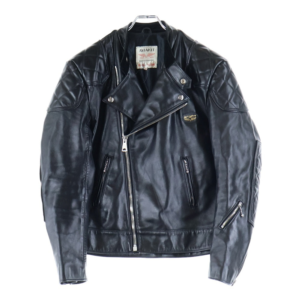 Lewis Leathers(ルイスレザー) SUPER MONZA HORSE HIDE スーパーモンザ ホースハイド レザー ダブルライダースジャケット ブラック