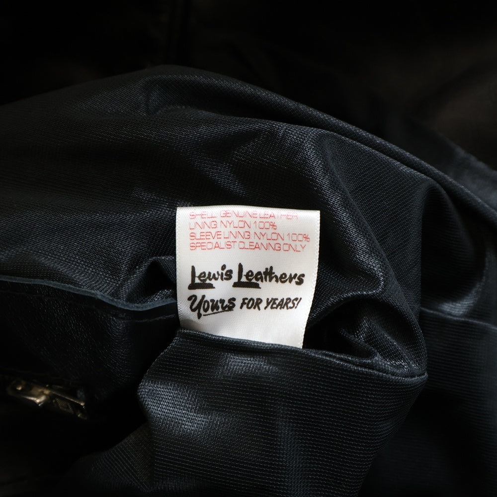 Lewis Leathers(ルイスレザー) SUPER MONZA HORSE HIDE スーパーモンザ ホースハイド レザー ダブルライダースジャケット ブラック