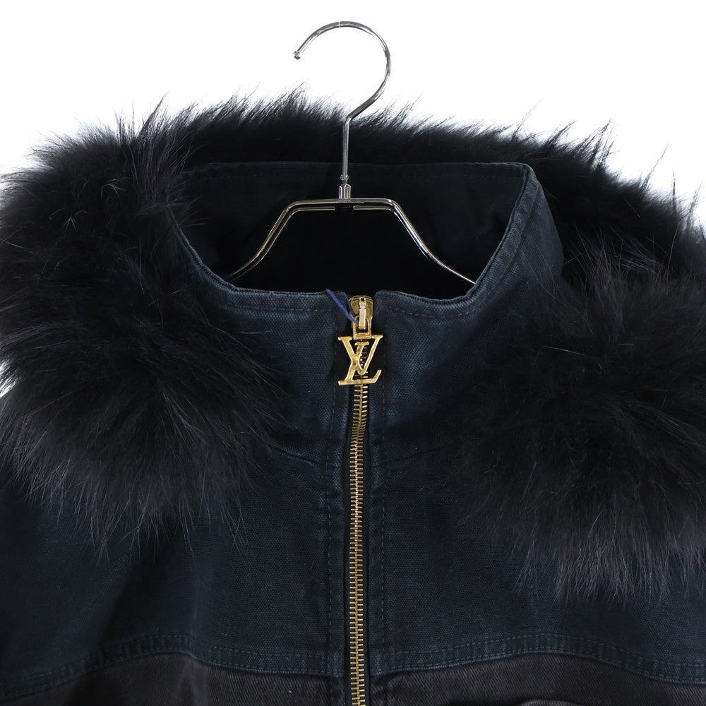 LOUIS VUITTON(ルイヴィトン) 24SS フロントジップアップ デニムジャケット RM241M-CCU-HQA05W ブラック