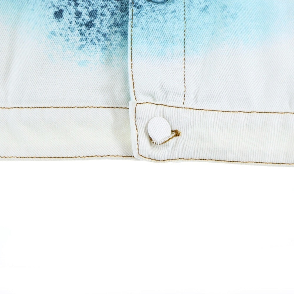 LOUIS VUITTON(ルイヴィトン) 23SS スプレーモノグラムデニムトラッカージャケット RM231M-U14-HOA10W ホワイト/ブルー