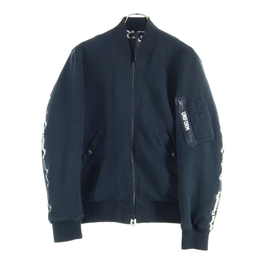 UNIFORM EXPERIMENT(ユニフォームエクスペリメント) 15AW フロントジップアップ ブルゾンジャケット リバーシブル UE-156003 ブラック