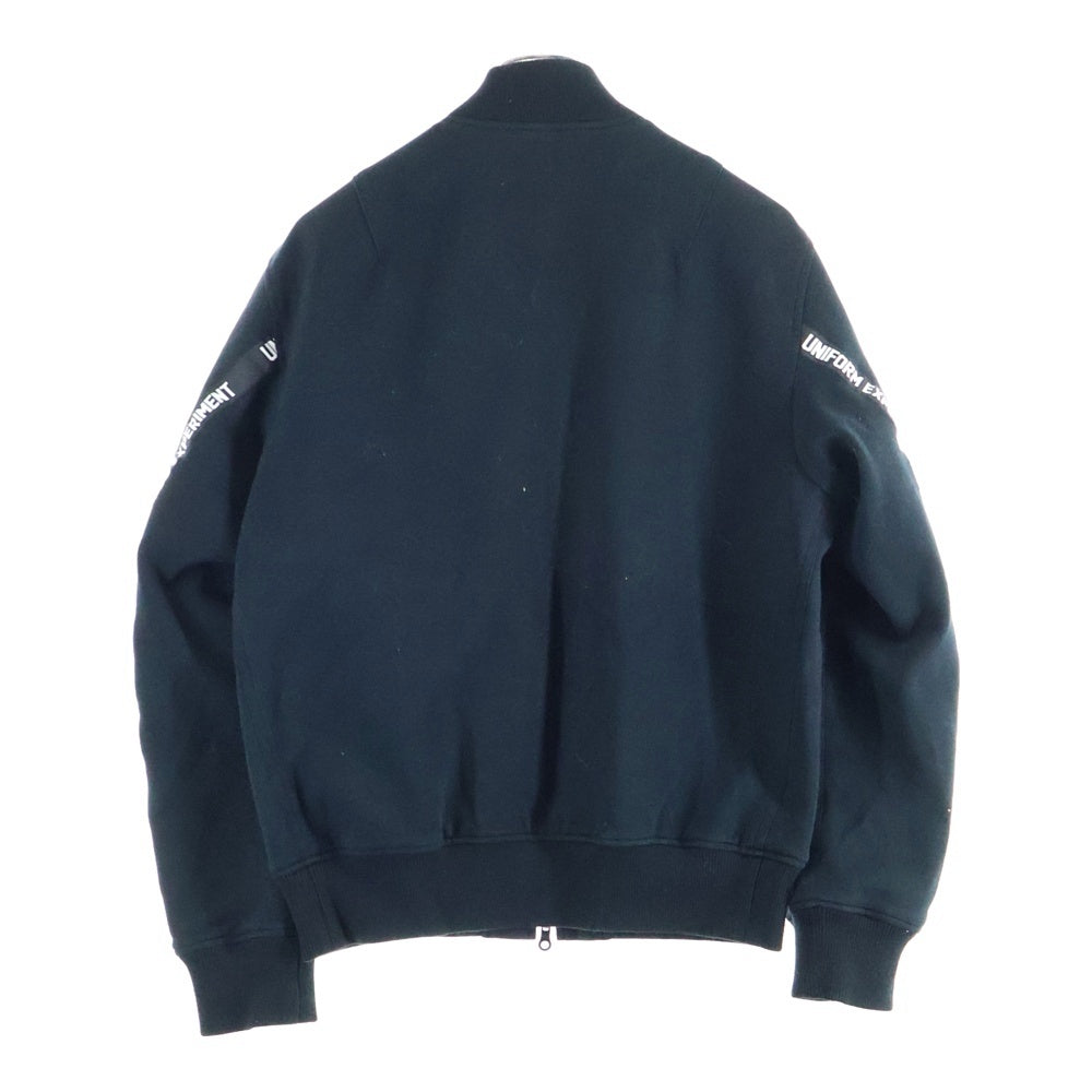 UNIFORM EXPERIMENT(ユニフォームエクスペリメント) 15AW フロントジップアップ ブルゾンジャケット リバーシブル UE-156003 ブラック