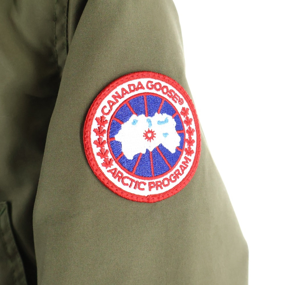 CANADA GOOSE(カナダグース) TRILLIUM PARKA 6660LA トリリウムパーカー ワッペンロゴ ジップアップ フード付きダウンジャケット レディース カーキ