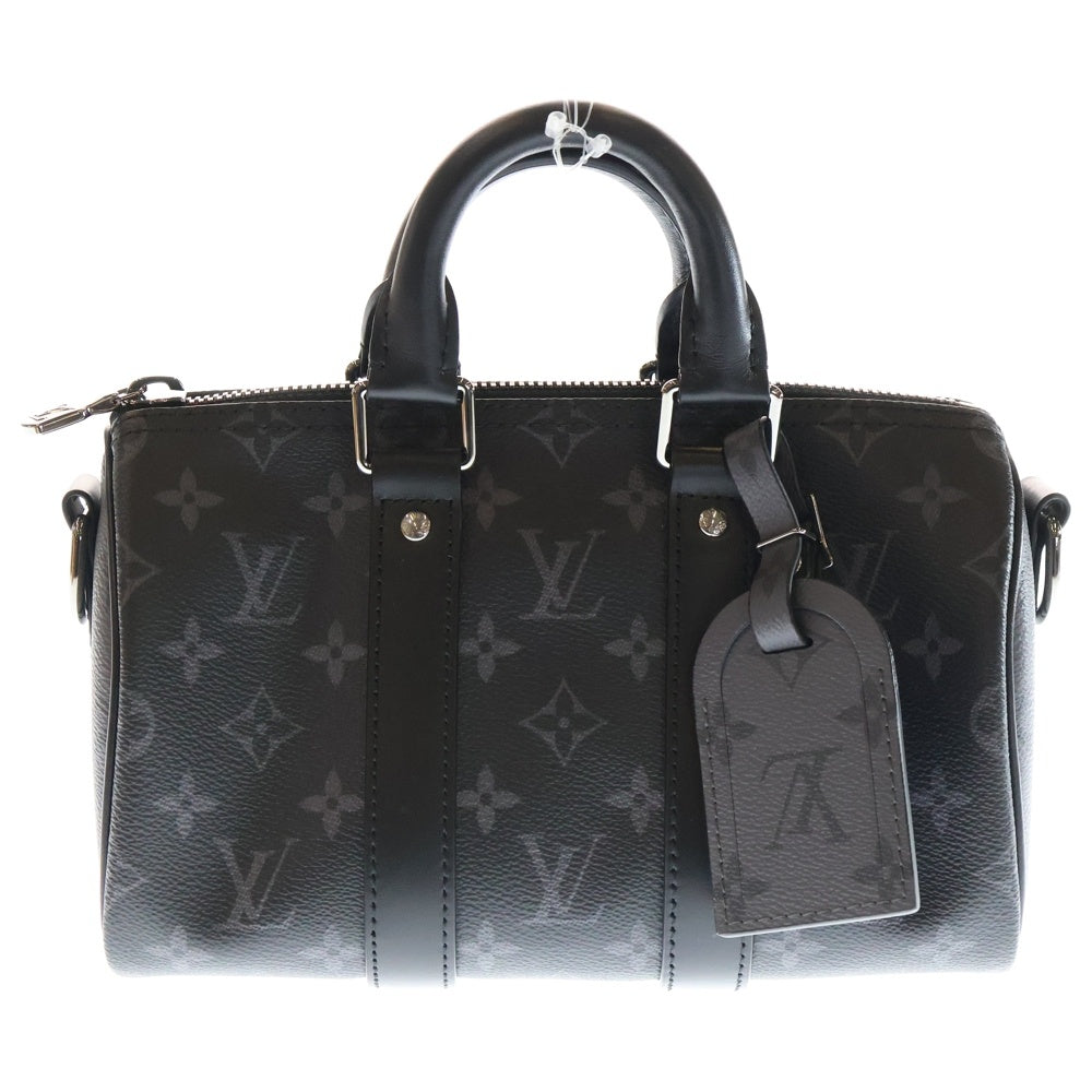 LOUIS VUITTON(ルイヴィトン) キーポル・バンドリエール 25 M46271 2WAY ハンドバッグ ショルダーバッグ ブラック/グレー