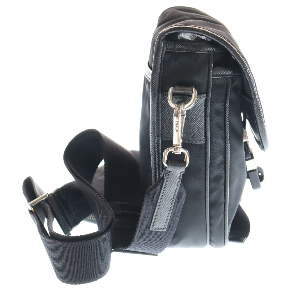 PRADA(プラダ) Re-Nylon サフィアーノ クロスボディ ショルダーバッグ 2VD043 ブラック