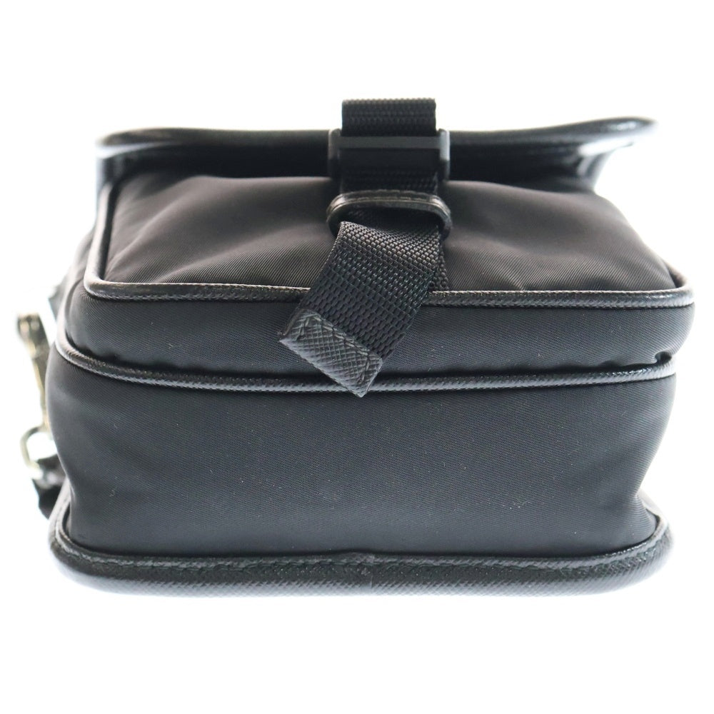 PRADA(プラダ) Re-Nylon サフィアーノ クロスボディ ショルダーバッグ 2VD043 ブラック