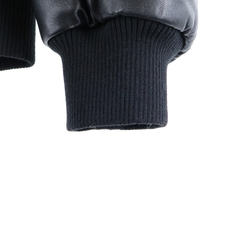 SAINT LAURENT PARIS(サンローランパリ) レザーボンバージャケット 705974 YC2MS ブラック