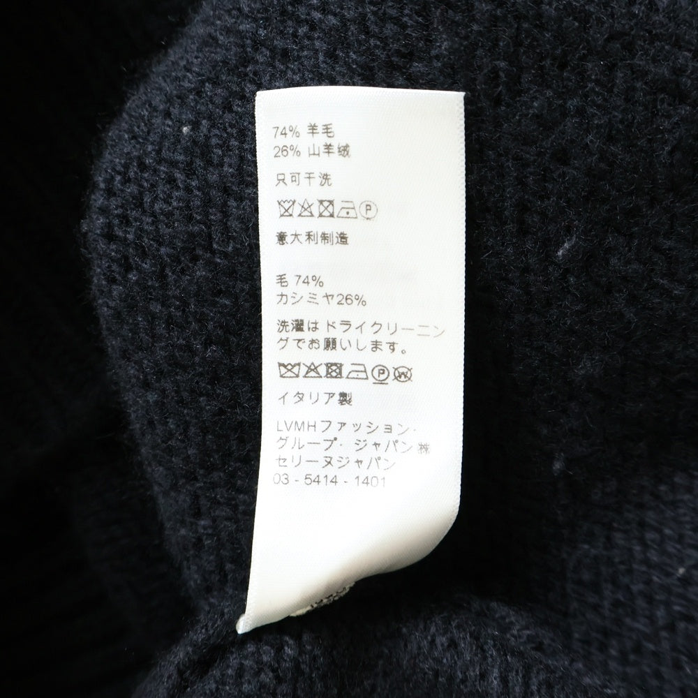 CELINE(セリーヌ) 21SS マウスロゴ刺繍 クルーネック ニットセーター ブラック 2A04L714M