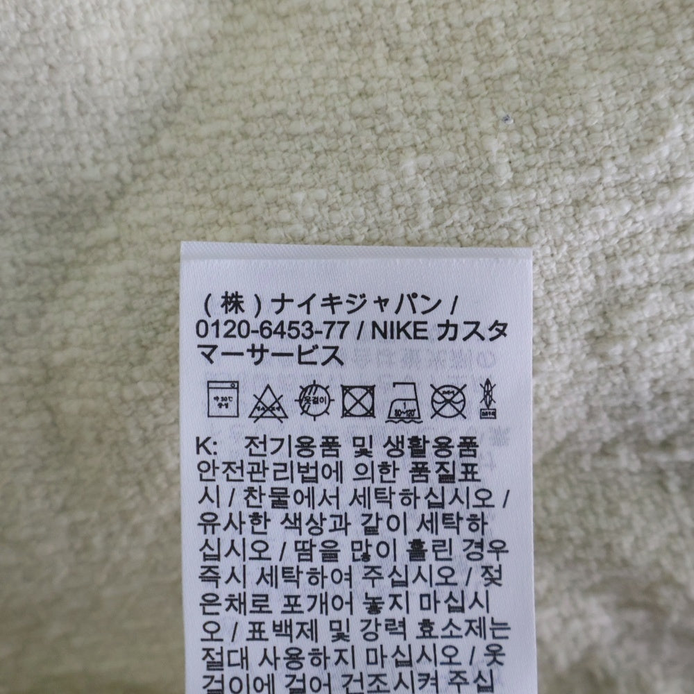NIKE(ナイキ) 22SS × STUSSY NRG PULLOVER HOODIE DO5306-120 ステューシー ロゴプリント プルオーバーパーカー アイボリー