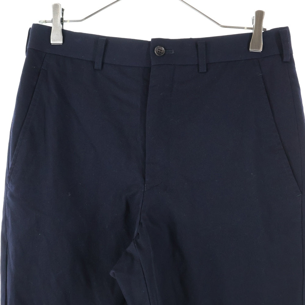 COMME des GARCONS COMME des GARCONS(コムデギャルソンコムデギャルソン) ウールギャバジン ジップフライ スラックスパンツ ネイビー RP-P011