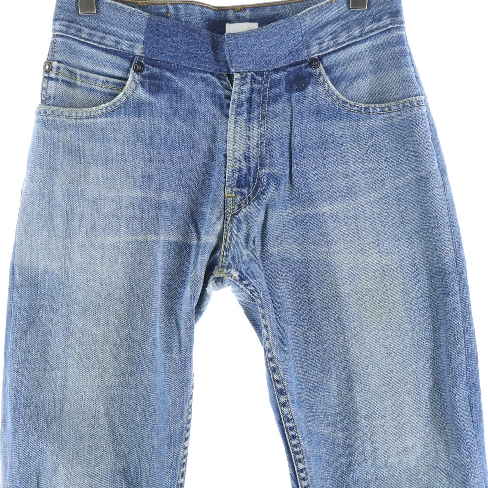 SEEALL(シーオール) RECONSTRUCTED ZIP DENIM 再構築 リメイク ジップフライ デニムパンツ インディゴ SAU01 DE604