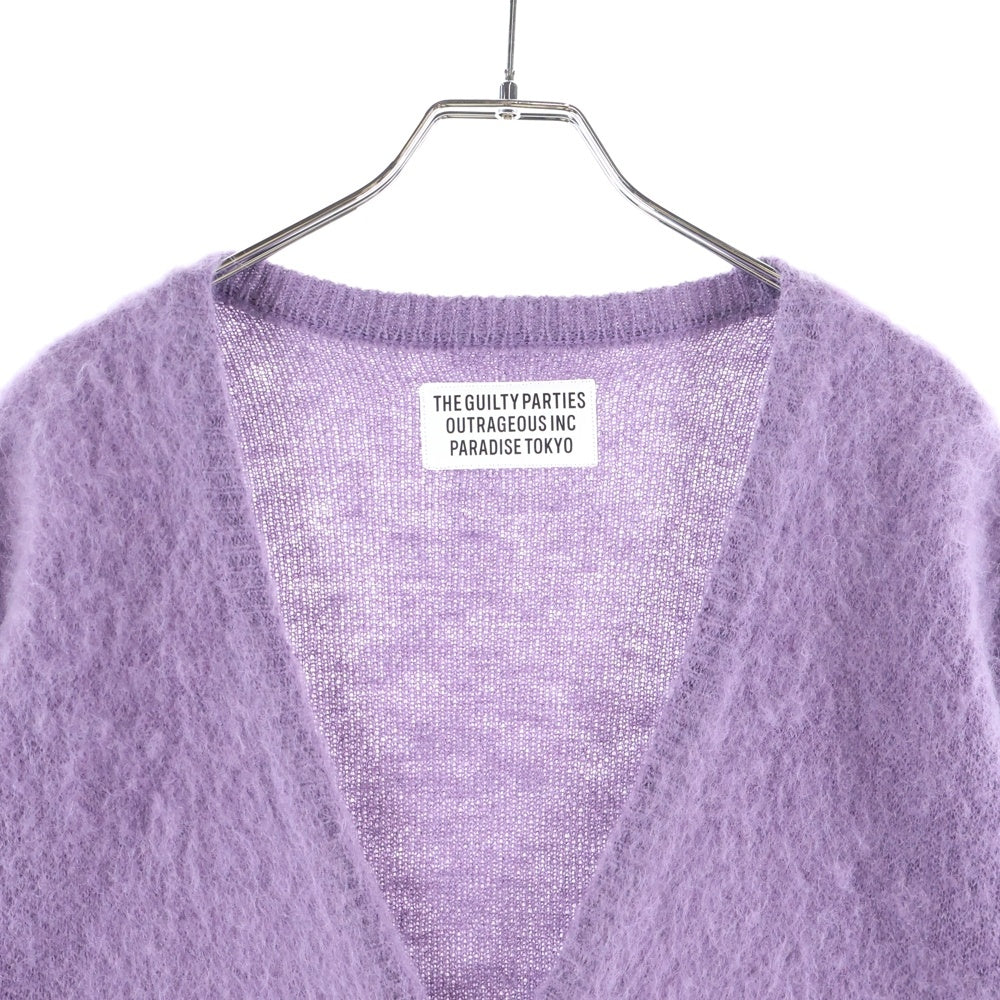 WACKO MARIA(ワコマリア) MOHAIR CARDIGAN モヘヤカーディガン パープル