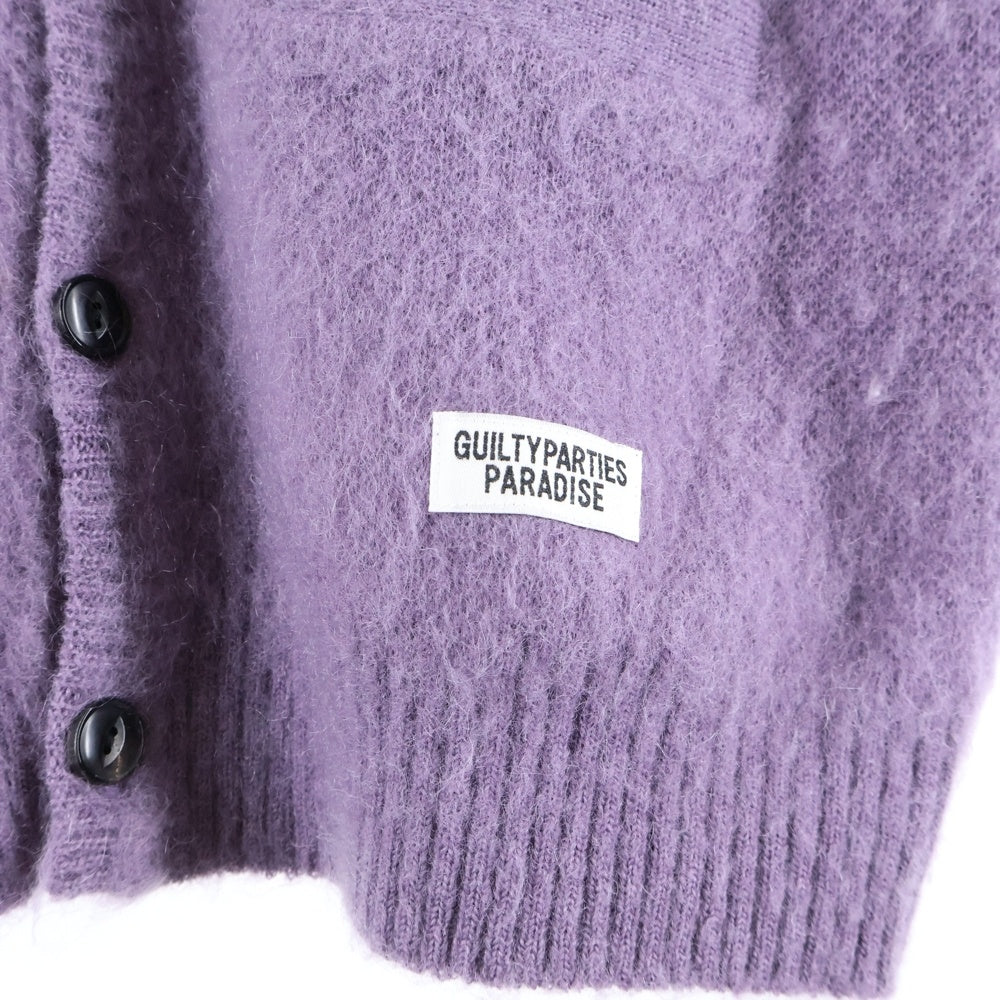 WACKO MARIA(ワコマリア) MOHAIR CARDIGAN モヘヤカーディガン パープル