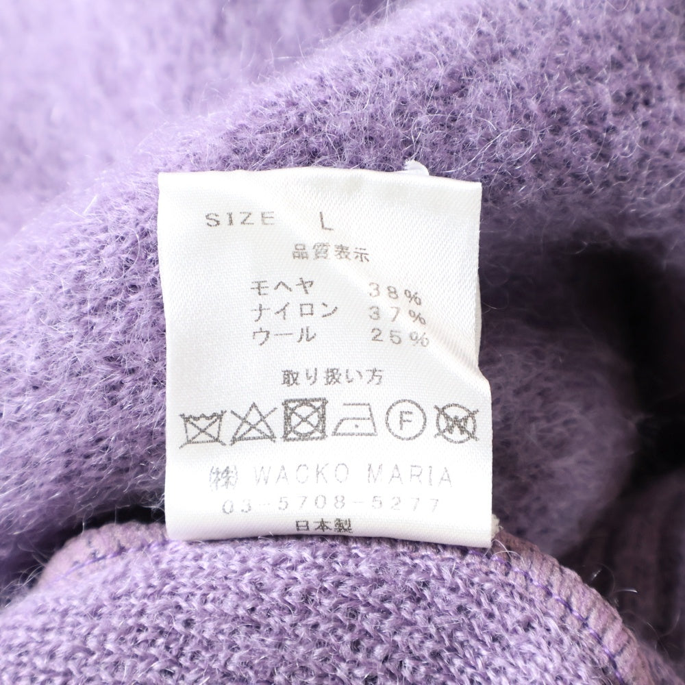 WACKO MARIA(ワコマリア) MOHAIR CARDIGAN モヘヤカーディガン パープル
