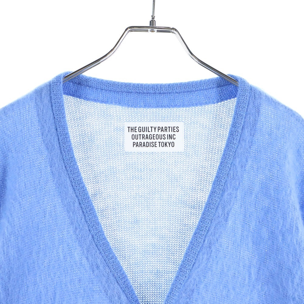WACKO MARIA(ワコマリア) 23SS MOHAIR CARDIGAN 23SS-WMK-KN06 モヘヤカーディガン ブルー