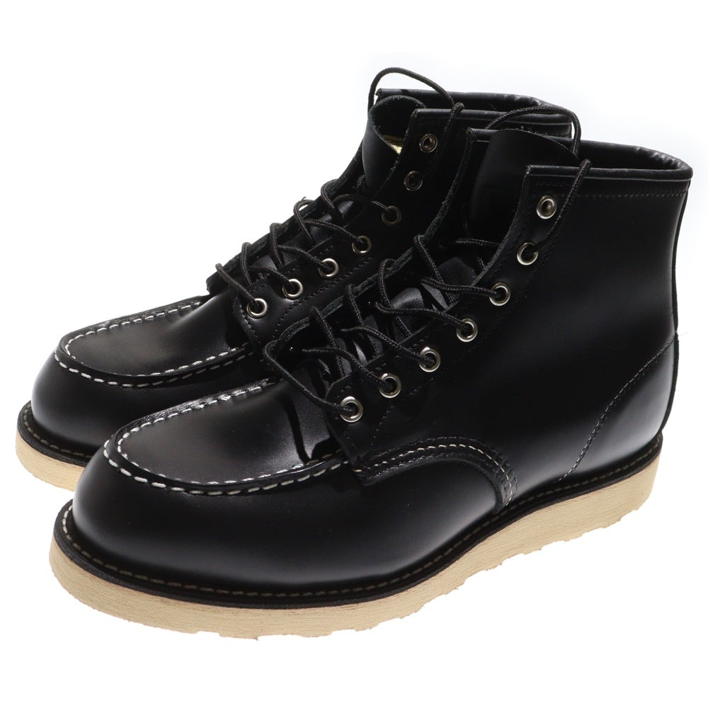 RED WING(レッド ウイング) 6-inch Classic Moc 新四角犬タグ クラシックモック レザー ハイカットブーツ ブラック US9.5/27.5cm 8179