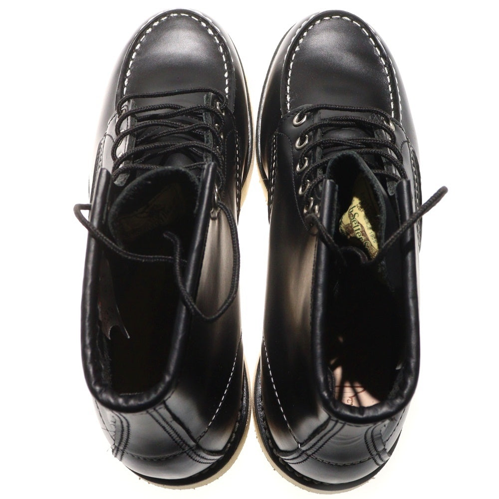 RED WING(レッド ウイング) 6-inch Classic Moc 新四角犬タグ クラシックモック レザー ハイカットブーツ ブラック US9.5/27.5cm 8179