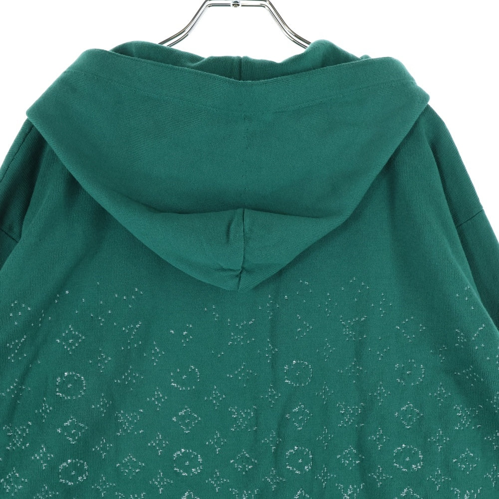 LOUIS VUITTON(ルイヴィトン) 23AW Monogram Knit Hoodie モノグラム グラディエントニットパーカー プルオーバーフーディー グリーン RM232Q USO HNN45W