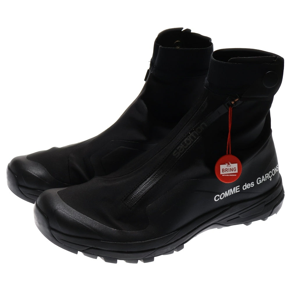 SALOMON COMME des GARCONS ブラック スニーカー 38 SALOMON × COMME des GARÇONS 黒スニーカー 38 CdGxサロモンによる